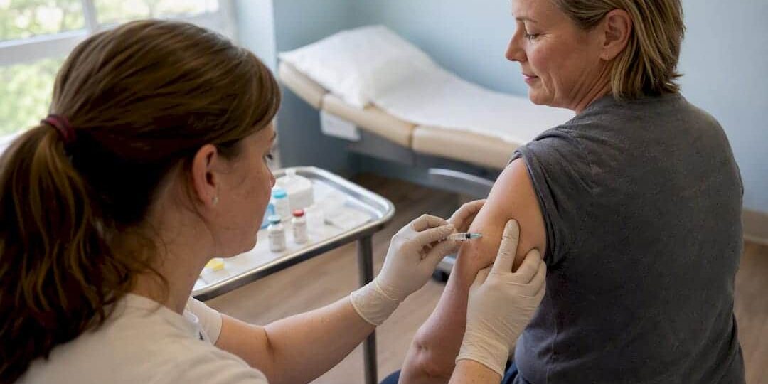 1787191745152_Adult-receiving-MMR-vaccine-injection-in-clinic Adult receiving MMR vaccine injection in clinic