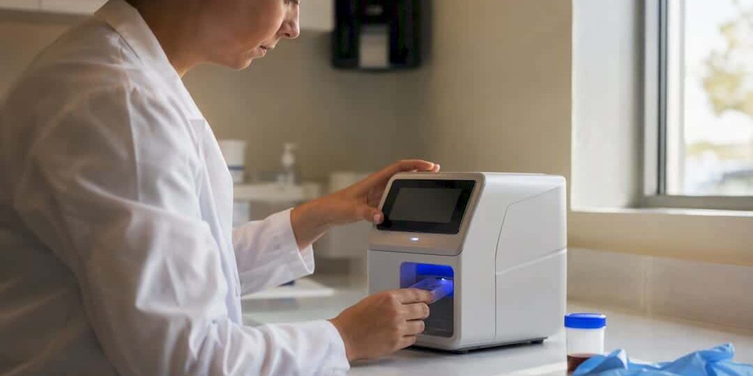 Technician operating point-of-care test device