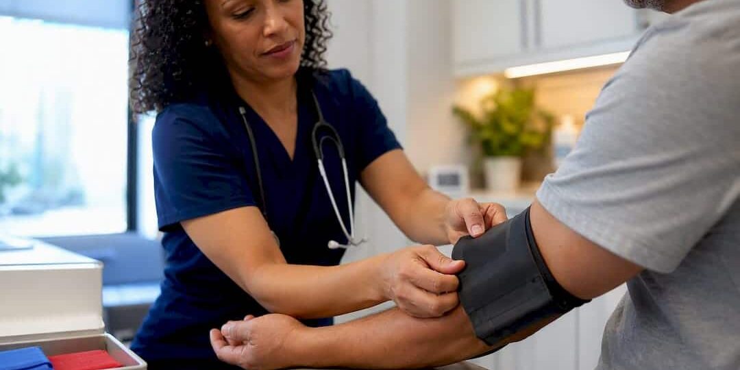 1788367178144_Clinician-measuring-adult-blood-pressure Clinician measuring adult blood pressure