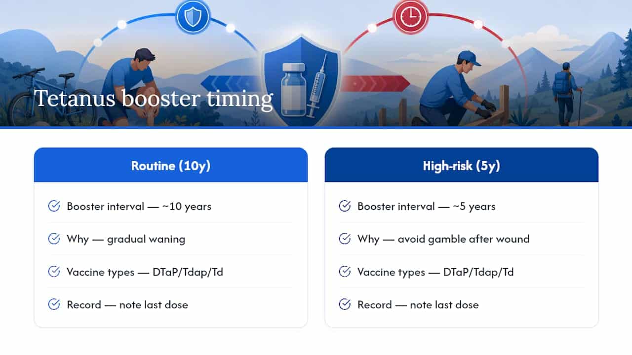 How Long Does a Tetanus Shot Actually Protect You? — overview diagram