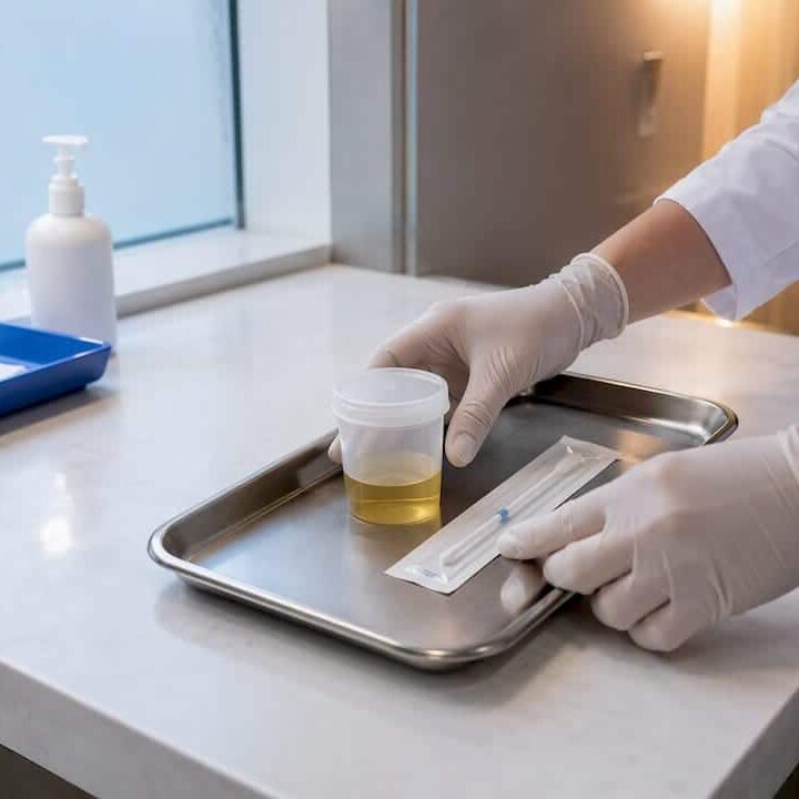 Clinic testing supplies for infection evaluation