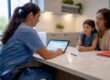 Provider verifying a child immunization record