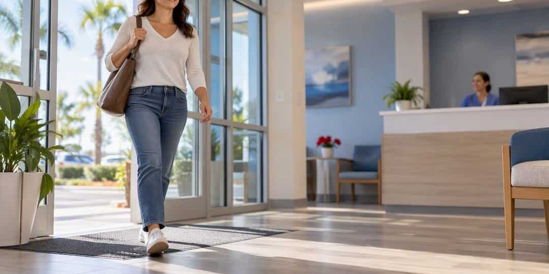 1789981729247_Patient-entering-an-affordable-primary-care-clinic Patient entering an affordable primary care clinic