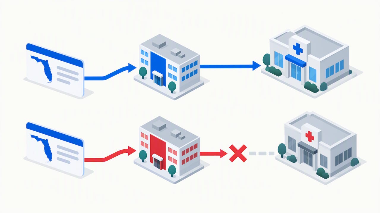 Two Medicaid plans with different clinic networks