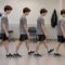 Teen completing a concussion balance assessment
