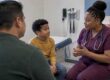 Parent and child discuss HPV vaccine timing