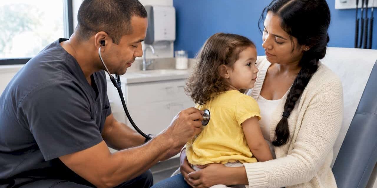 1793280979853_Clinician-listening-to-a-toddler-s-chest Clinician listening to a toddler’s chest